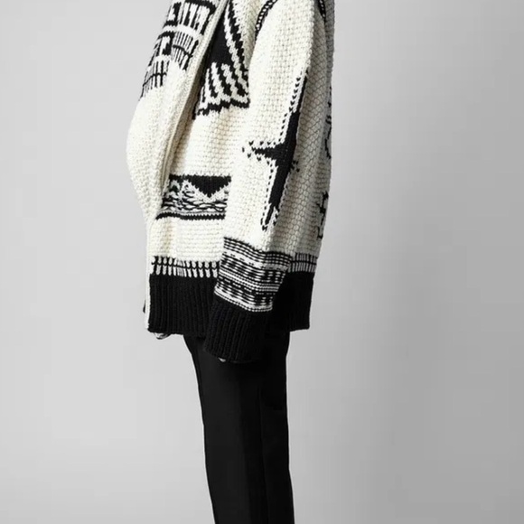 Zadig & Voltaire Ask For Love Open Cardigan Womens Med/large - Picture 5 of 12